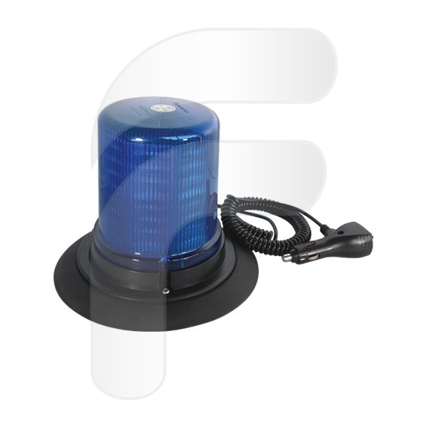 ROTATIVO 128LED R65 MAGNÉTICO AZUL 9/30V